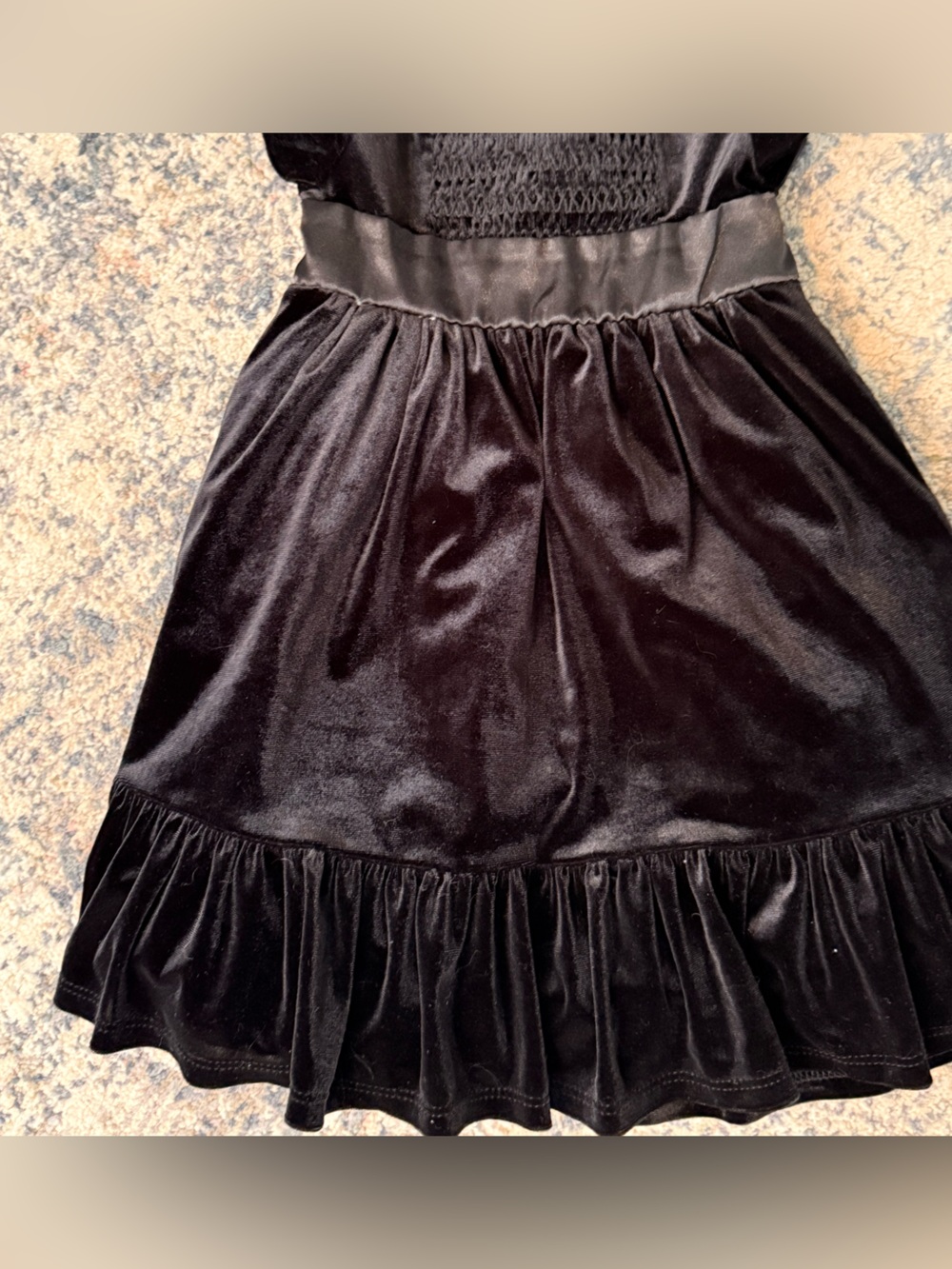 Old Navy Black Velvet Toddler Dress - 2T